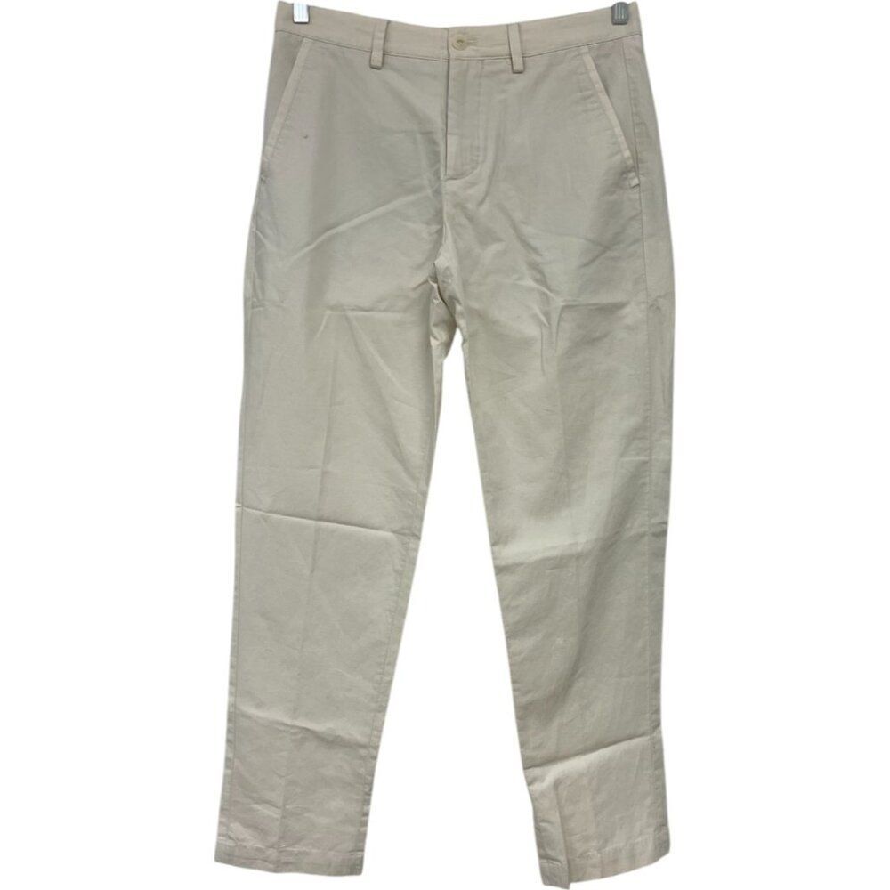 Massimo Dutti Mens Chino Pants EU 40 US 31 Beige Tapered Trousers 0009/010 NWT